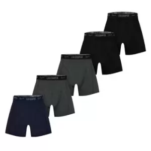 image of Lee Cooper Boxers 5 Pack - Black