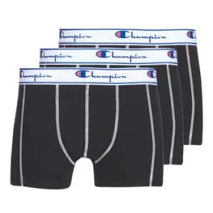 image of Champion UNI X3 mens Boxer shorts in Black - Sizes EU M,EU S,EU XS,EU XL,EU L,EU XXL