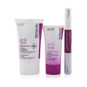 Image of StriVectinSmart Smoothers Full Size Trio Set: Intensive Moisturizing Concentrate 60ml + Instant Wrinkle Blurring Primer 30ml + Lips Plumping & Vertica