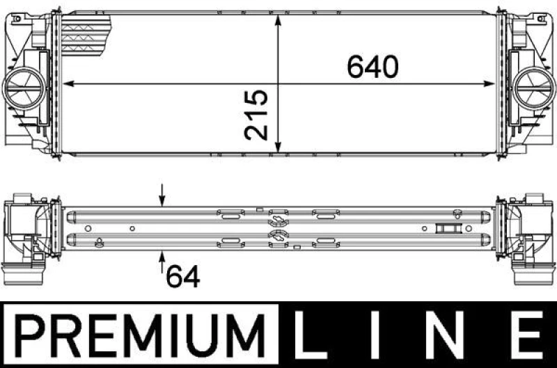 Image of Intercooler MAHLE CI 368 000P