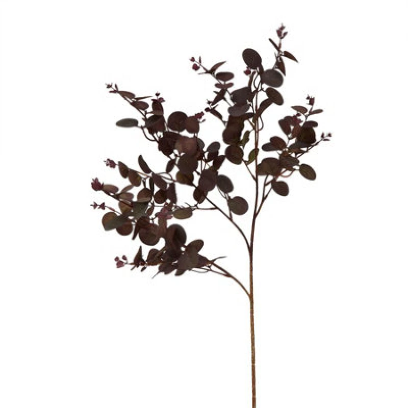 Image of Hill Interiors Eucalyptus Artificial Plant Burgundy (One Size)