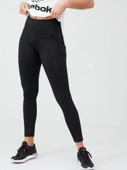 Image of Reebok Workout Ready High Rise Leggings - Black