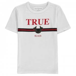 Image of TRUE RELIGION Junior Boys Logo T Shirt - White