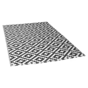Image of Groundlevel 150X90Cm Easy Care Indoor/Outdoor Rug - Grey