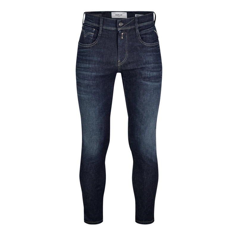 Image of Replay Hyperflex Anbass Slim Jeans 007 Mid Blue male 30W S