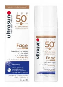 image of Ultrasun Face Tinted Honey SPF50+ 50ml