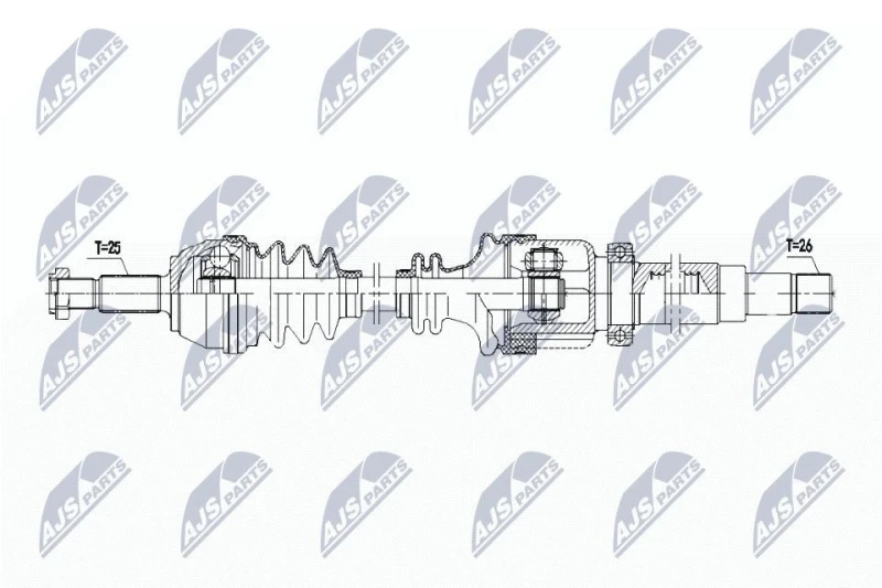 Image of NTY Drive shaft NTY NPW-FR-166