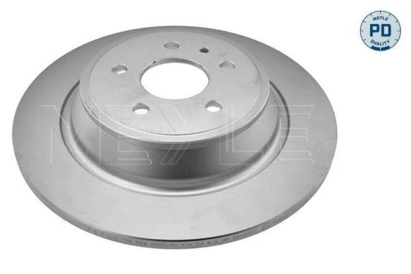 Image of MEYLE 715 523 0027/PD Brake disc MEYLE-PD: Advanced performance and design. Rear Axle, Solid, Zink flake coated Brake Disc (82)