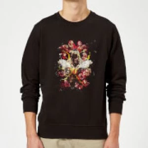 Image of Avengers Endgame Distressed Thanos Sweatshirt - Black - M