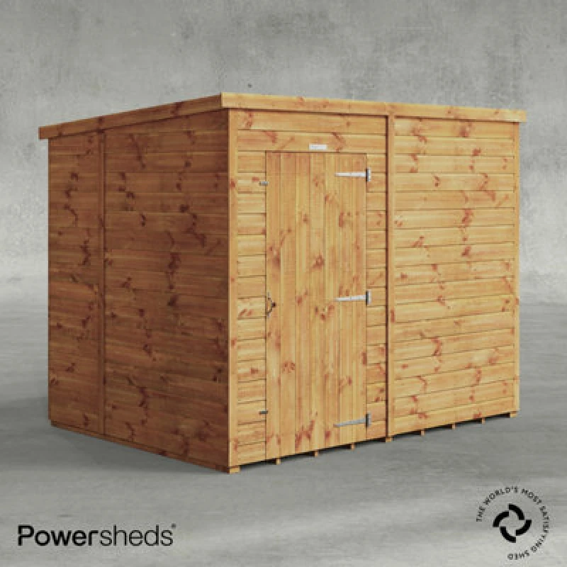 Image of 8X6 Powersheds Overlap Pent No Windows