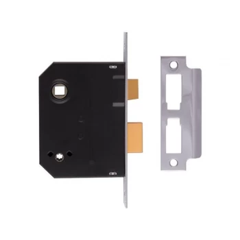 Image of Union 2294 Mortice Bathroom Lock Chrome Finish 76mm 3" Visi
