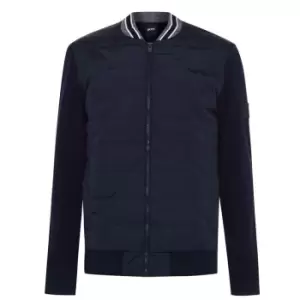 Image of Boss Skiles Bomber Jacket - Blue