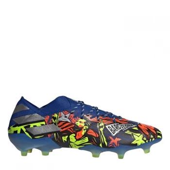 Image of adidas Nemeziz Messi 19.1 Football Boots Firm Ground - Blue/MetSilver