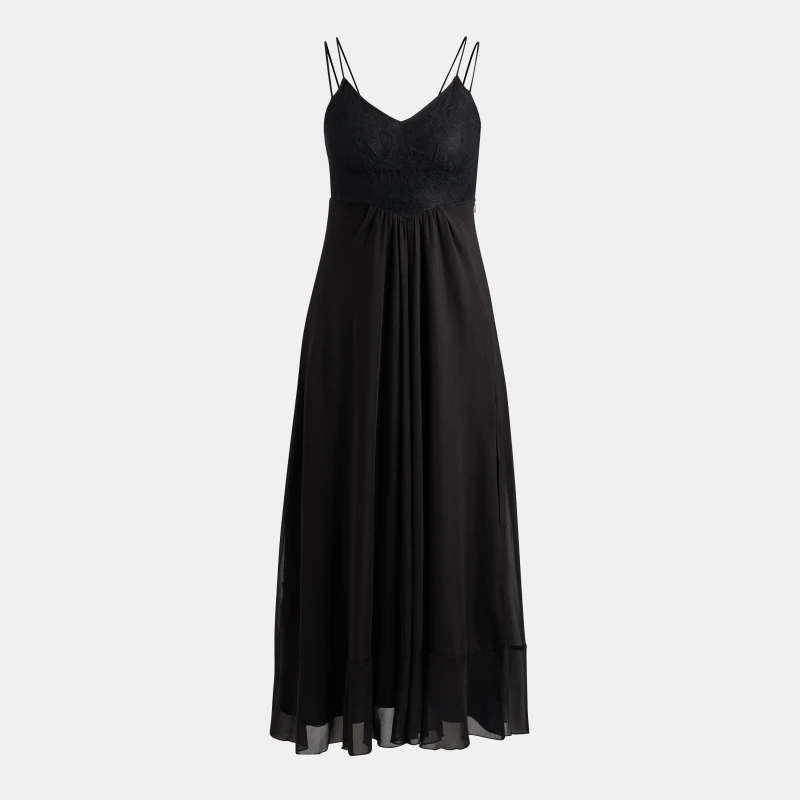 Image of Hugo Womens Kirellu Adjustable Strap Slip Dress Black female 10 (M)