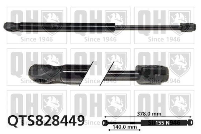 Image of QUINTON HAZELL Bonnet strut QUINTON HAZELL QTS828449