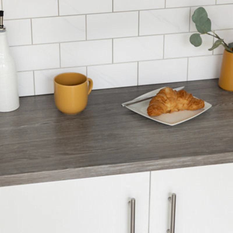 Image of D-C-Fix Woodgrain Oak Sheffield Grey Self Adhesive Vinyl Wrap Film For Kitchen Doors And Worktops 2M(L) 67.5Cm(W)