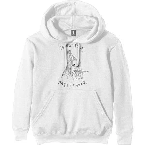 Image of Billie Eilish - Party Favor Unisex Large Hoodie - White