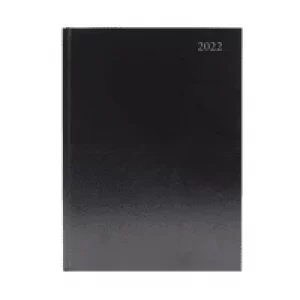 image of Desk Diary Week To View A5 Black 2022 KFA53BK22