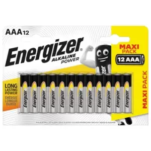 Image of Energizer Alkaline Power AAA Batteries - 12 Pack