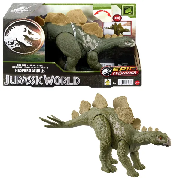 Image of Jurassic World Wild Roar Hesperosaurus Dinosaur Figure