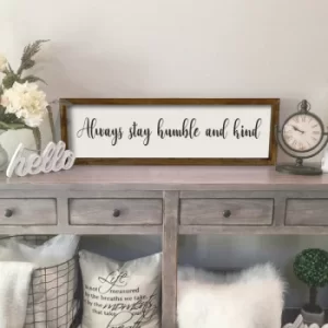 Image of KZM367 Brown White Black Decorative Framed MDF Painting