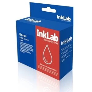 image of InkLab 802 Epson Compatible Cyan Replacement Ink