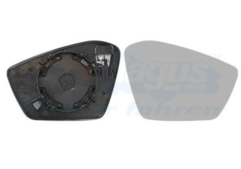 Image of VAN WEZEL Wing mirror glass VAN WEZEL 7611838