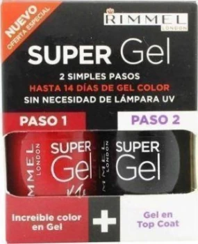 image of Rimmel London Super Gel by Kate Moss Duo Nail Polish 042 Rock N Rol