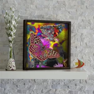 Image of KZM473 Multicolor Decorative Framed MDF Painting