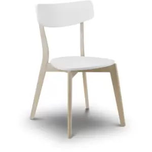 Image of Isabel White Retro Look Dining Chair - Set Of 4
