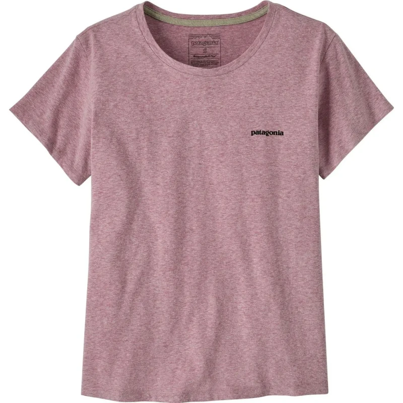 Image of Womens logo T-Shirt Patagonia P-6 Violet Female XS