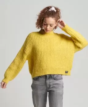 image of Superdry Vintage Brushed Textured Knit Jumper