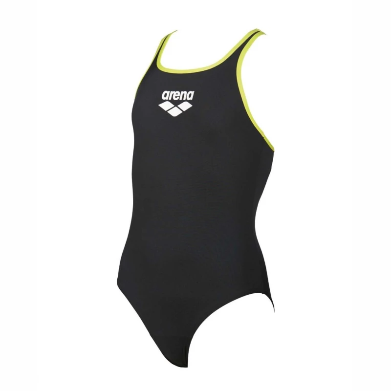 Image of Arena Big Logo Swimsuit - Black green Black green 6 - 7 Years