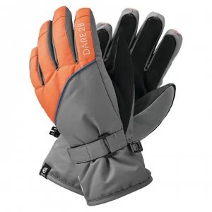 image of Dare2B Mischievous II Water Repellent Ski Gloves - Alumin/BlzOr