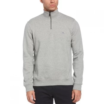 image of Original Penguin Zip Fleece - Heather 080