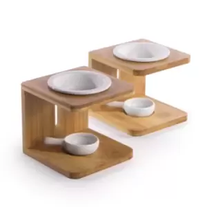 Image of Bamboo Essential Oil Burner - Set of 2 M&amp;W