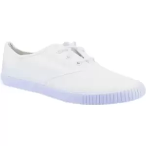 image of Mirak 204/ASG14 Lace-Up Plimsolls / Mens Trainers / Lace Plimsolls (12 UK) (White)