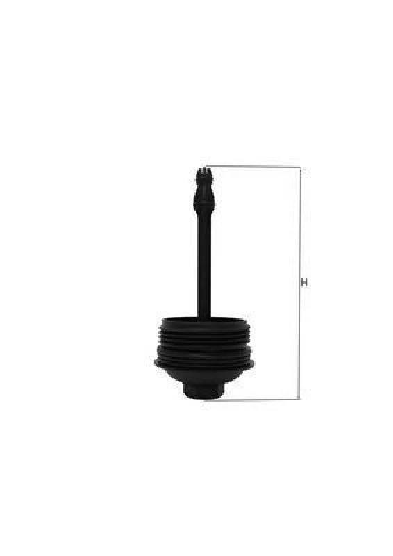 Image of Oil filter housing cap MAHLE OR 69