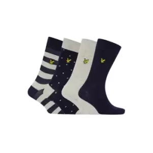 Image of Lyle and Scott Lyle and Scott Eugene Gift Socks Mens - Blue