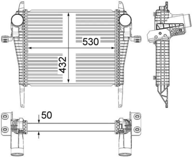Image of MAHLE Intercooler MAHLE CI 37 000P