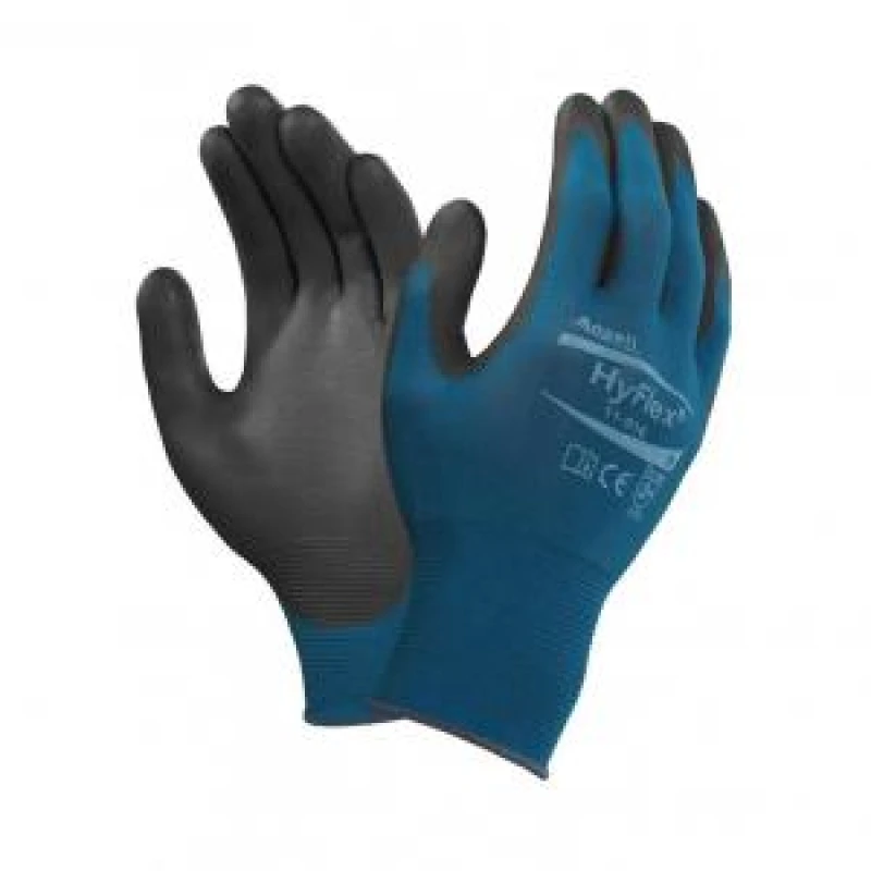 Image of Ansell Hyflex 11 - 616 Glove Blue M (Pair)