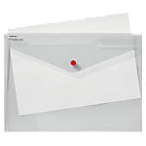 Image of Snopake Document Wallets 15690 Foolscap Transparent Polypropylene 36 x 24cm 5 Pieces