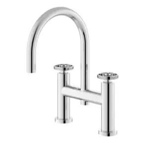 image of Hudson Reed Revolution Bath Filler - Chrome