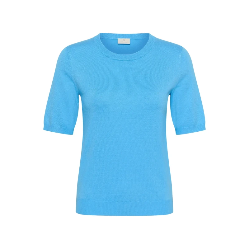 Image of Kaffe Womens round neck sweater KAFFE Lizza Bleu Female 2XL