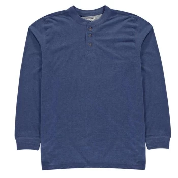 Image of Gelert Henley Collar Top Mens - Blue