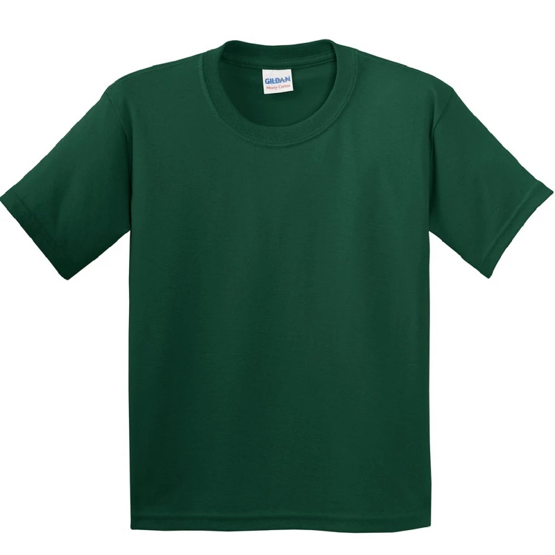 Image of Gildan Youth Heavy Cotton T-Shirt in Green Size: XS Green Unisex XS