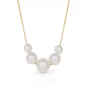 image of JG Fine Jewellery 9ct Gold Graduated Freshwater Pearl Necklace