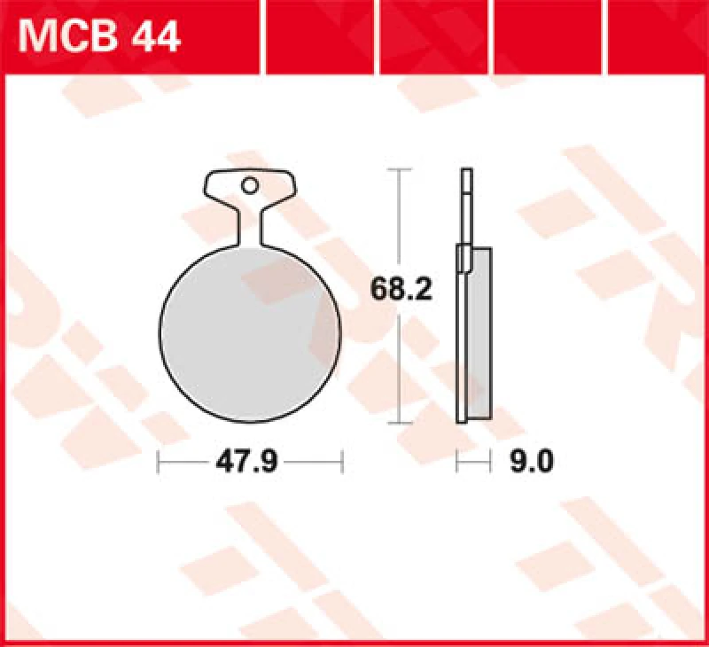 Image of TRW Lucas Brake lining MCB44