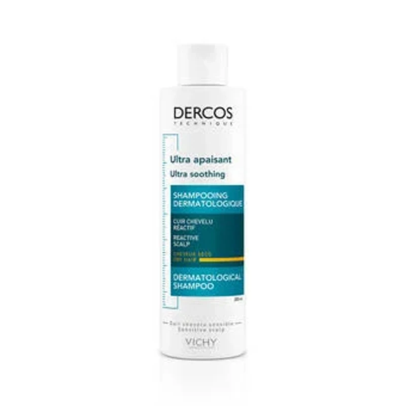 Image of Vichy Dercos Ultra Soothing Shampoo - Dry Hair 200ml