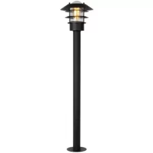 Image of Lucide ZICO - Bollard Lamp post Outdoor - Ø21,8cm - 1xE27 - IP44 - Black